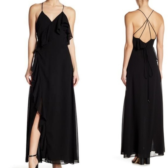 meghan la wrap maxi dress
